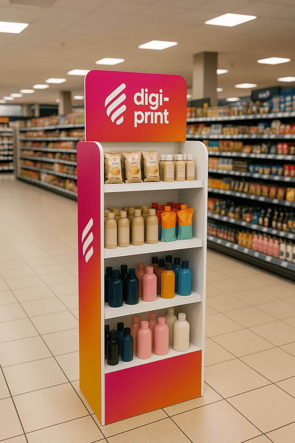44031F78-3D6B-4FB7-8EA6-1AF673F2F81F Retail FSDU display designed for Manchester supermarket